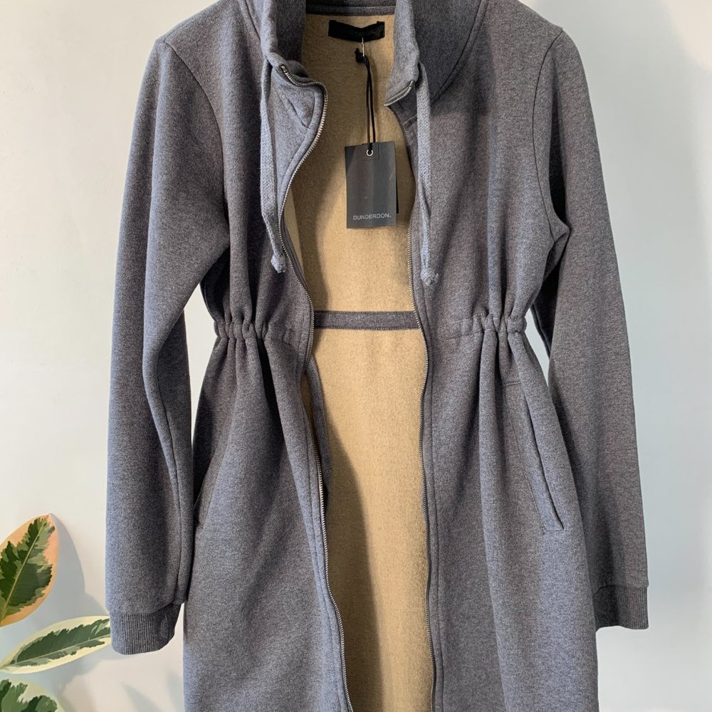 Dunderdon LS21 NWT Women's knee length fleece coat
